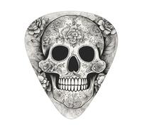 Guitar Picks Mexican Skull Print Guitar Picks 12pcs for Electric Guitar Ukulele Accessories for Girls
