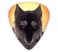 Guitar Picks Moon Wolf Premium Bass Picks For Electric Guitar And Bass Guitars With Three Sizes (12 Pack)