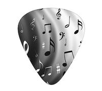 Guitar Picks Music Notes Print Print Ukulele Bass Electric Acoustic Guitars Thin Medium Heavy 12 Pack(0.46/0.71/0.96 Mm)