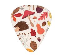 Guitar Picks Nature Lovely Hedgehog Lovers Printed Ukulele Bass Electric Acoustic Guitars Thin Medium Heavy 12 Pack(0.46/0.71/0.96 Mm)