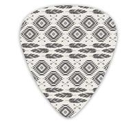 Guitar Picks Navajo Feathers And Arrows Premium Guitar Picks 12 Pieces Ukulele Picks Including 0.46 mm 0.71 mm 0.96 mm