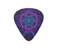 Guitar Picks Neon Mystic Geometry Boho Symbol Guitar Pick for Electric Bass Guitar Acoustic Guitar Lovers Gift 12 Pack with Box