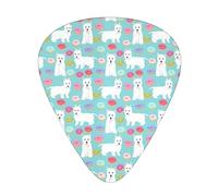 Guitar Picks,New Westie Donuts Terriers For Acoustic Guitar, Electric Guitar, Bass,Ukulele Three Size(12 Pack)