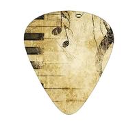 Guitar Picks Note And Piano'S Keys Printed Ukulele Bass Electric Acoustic Guitars Thin Medium Heavy 12 Pack(0.46/0.71/0.96 Mm)