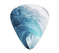Guitar Picks Ocean Waves Printed Personalized 12 Pack Guitar Picks For Electric Acoustic Bass Guitar Ukelele