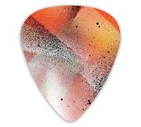 Guitar Picks Orange in Irregular Rhombus 12 Pieces Ukulele Picks Including 0.46 mm 0.71 mm 0.96 mm