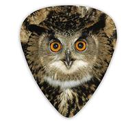 Guitar Picks Owl Pattern Ukulele Picks 12 Pieces Including 0.46 mm 0.71 mm 0.96 mm