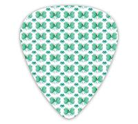Guitar Picks Picks 12 Pack with Thin Box,Artsy Pattern Consisting Of Soft Blue Abstract Watercolor Stains,Special Guitar Plectrums Gift Set for Guitarist