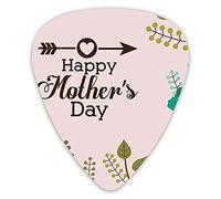 Guitar Picks Picks 12 Pack with Thin Box,Blooming Garden Flowers Green Leaves Greeting Quote With An Arrow And A Heart,Special Guitar Plectrums Gift Set for Guitarist