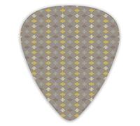 Guitar Picks Picks 12 Pack with Thin Box,Classical Geometric Interpretation Of Triangles Grouped Together,Special Guitar Plectrums Gift Set for Guitarist