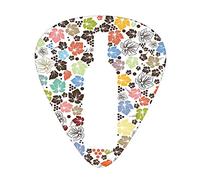 Guitar Picks Picks 12 Pack with Thin Box,Colorful Stylized Autumn Nature Fallen Leaves with Dots and Bottle Shape,Special Guitar Plectrums Gift Set for Guitarist