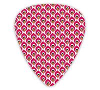 Guitar Picks Picks 12 Pack with Thin Box,Colorful Tribal Asian Pattern Abstract Ethnic Traditional Ornamental,Special Guitar Plectrums Gift Set for Guitarist