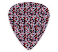 Guitar Picks Picks 12 Pack with Thin Box,Composition Of The Letters In The Shape Of A Heart Declaration Of Love Feelings,Special Guitar Plectrums Gift Set for Guitarist