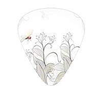 Guitar Picks Picks 12 Pack with Thin Box,Curled Nature Branches Leaves Lake Abstract Floral Shabby Chic Pattern,Special Guitar Plectrums Gift Set for Guitarist,Cream Pearl