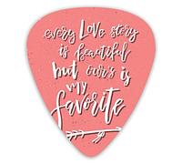 Guitar Picks Picks 12 Pack with Thin Box,Every Love Story Is Beautiful But Ours Is My Favourite Valentines Day,Special Guitar Plectrums Gift Set for Guitarist