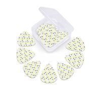 Guitar Picks Picks 12 Pack with Thin Box Hand Drawn Watercolor Autumn Park Trees Shrubs Bench andNature Artwork Special Guitar Plectrums Gift Set for Guitarist Multicolor