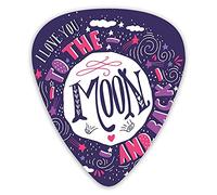 Guitar Picks Picks 12 Pack with Thin Box,Harvest Season With Sky Clouds Earth Shooting Stars Valentines Wish,Special Guitar Plectrums Gift Set for Guitarist