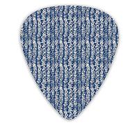 Guitar Picks Picks 12 Pack with Thin Box,Japanese Folk Design Abstract Watercolor Artwork With Stained Messy Look,Special Guitar Plectrums Gift Set for Guitarist