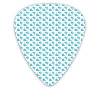 Guitar Picks Picks 12 Pack with Thin Box,Little Fish Figures Squirting Water Hearts Childish Pattern For Baby And Kids,Special Guitar Plectrums Gift Set for Guitarist