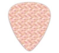 Guitar Picks Picks 12 Pack with Thin Box,Oriental Inspired Pattern With Lovely Motif Repetition In Cute Colors Graphic,Special Guitar Plectrums Gift Set for Guitarist