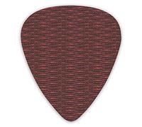 Guitar Picks Picks 12 Pack with Thin Box,Retro Inspired Geometrical Pattern With Rounds As Curvilinear Lines,Special Guitar Plectrums Gift Set for Guitarist