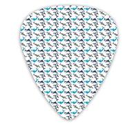 Guitar Picks Picks 12 Pack with Thin Box,Retro Style Different Abstract Silhouettes Symbols Of Dangerous High Seas,Special Guitar Plectrums Gift Set for Guitarist