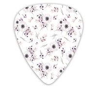 Guitar Picks Picks 12 Pack with Thin Box,Shabby Chic Spring Pattern Blossoming Bridal Bouquets Romantic,Special Guitar Plectrums Gift Set for Guitarist