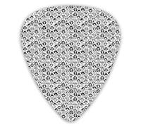 Guitar Picks Picks 12 Pack with Thin Box,Sketch People Holding Cards With Phrases In Every Language Girl And Boys,Special Guitar Plectrums Gift Set for Guitarist