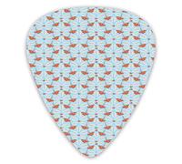 Guitar Picks Picks 12 Pack with Thin Box,Sweet Winter Rowan Pattern With Frosted Leaves Print,Special Guitar Plectrums Gift Set for Guitarist