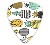 Guitar Picks Pineapple Geometric Premium Guitar Picks 12 Pieces Ukulele Picks Including 0.46 mm 0.71 mm 0.96 mm