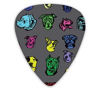 Guitar Picks Pitbull Dog Art02 Premium Guitar Picks 12 Pieces Ukulele Picks Including 0.46 mm 0.71 mm 0.96 mm