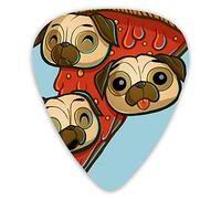 Guitar Picks Pizza Pug Premium Bass Picks For Electric Guitar And Bass Guitars With Three Sizes (12 Pack)