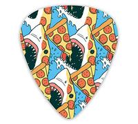 Guitar Picks Pizza Shark Premium Bass Picks For Electric Guitar And Bass Guitars With Three Sizes (12 Pack)