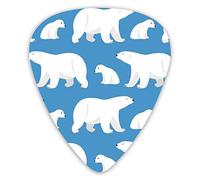 Guitar Picks Polar Bear In Blue Premium Guitar Picks 12 Pieces Ukulele Picks Including 0.46 mm 0.71 mm 0.96 mm