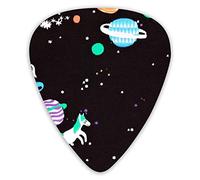 Guitar Picks Ponies In Space Premium Bass Picks For Electric Guitar And Bass Guitars With Three Sizes (12 Pack)