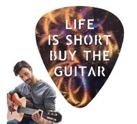 Guitar Picks,Portable Keepsake Accessories - Guitar Cool Picks - for Beginner Players Enthusiast Family Friends Playing Bass Electric Acoustic Ukulele Instrument
