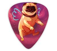 Guitar Picks Pug Art Love Guitar Picks 12 Pieces Ukulele Picks Including 0.46 mm 0.71 mm 0.96 mm