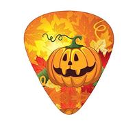 Guitar Picks Pumpkins Thanksgiving Day Printed 12 Pack Thin Medium Heavy Guitar Plectrums Guitar Accessories With Storage Box