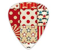Guitar Picks Rainbow Circus Vintage Pattern Premium Guitar Picks 12 Pieces Ukulele Picks Including 0.46 mm 0.71 mm 0.96 mm