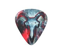 Guitar Picks Ram Skull 3D Explosion Color Guitar Pick for Electric Bass Guitar Acoustic Guitar Lovers Gift 12 Pack with Box