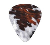 Guitar Picks Red And White Cowhide Print 12 Pack Guitar Picks For Electric Acoustic Bass Guitar Ukelele