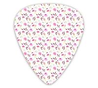 Guitar Picks Roses in Bud Ink Pattern 12 Pieces Ukulele Picks Including 0.46 mm 0.71 mm 0.96 mm