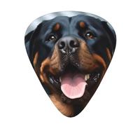 Guitar Picks Rottweiler Dogs Tongue Head Print 12 Pack Guitar Picks For Electric Acoustic Bass Guitar Ukelele