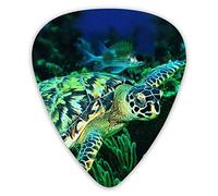 Guitar Picks Sea Turtles Ukulele Picks 12 Pieces Including 0.46 mm 0.71 mm 0.96 mm