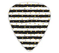 Guitar Picks Seamless Pattern Of Random Gold Dots Guitar Picks 12 Packs - Variety Guitar Picks Plectrums