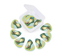 Guitar Picks Set of 12 with Storage Case A cute crocodile Guitar Plectrums for Acoustic Electric Bass Guitar 0.46mm 0.71mm 0.96mm Thin Medium Heavy Guitar Picks for Beginners & Musicians
