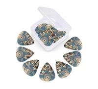 Guitar Picks Set of 12 with Storage Case Native American Dream Catcher Guitar Plectrums for Acoustic Electric Bass Guitar 0.46mm 0.71mm 0.96mm Thin Medium Heavy Guitar Picks for Beginners & Musicians