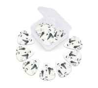 Guitar Picks Set of 12 with Storage Case Ski Lift With Fir Tree Guitar Plectrums for Acoustic Electric Bass Guitar 0.46mm 0.71mm 0.96mm Thin Medium Heavy Guitar Picks for Beginners & Musicians