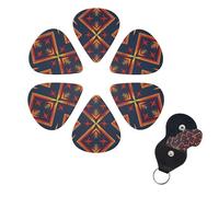 Guitar Picks Set of 6 Big Star Design Guitar Picks with Storage Box Organizer for Custom Guitars for Men Women Guitar Accessory Ukulele for Guitar