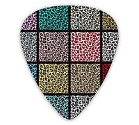 Guitar Picks Set Of Leopard Seamless Patterns Premium Picks Sampler 12 Packs - Variety Guitar Picks Plectrums